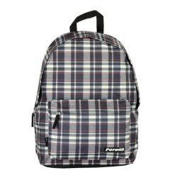 Plecak Perona Plaid. Szare plecaki damskie 100%, bez wzorów, z materiału. Za 134.00 zł.