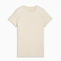 Koszulka sportowa damska Puma 69176087. Brązowe bluzki sportowe damskie Puma, uniwersalny, bez kołnierzyka, bez ramiączek. Za 89.00 zł.