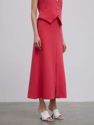 BGN Spódnica w kolorze czerwonym rozmiar: 36. Czerwone spódniczki damskie BGN, bez wzorów, z podwyższonym stanem, maxi. Za 56.79 zł.