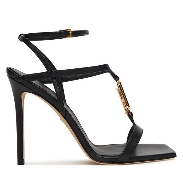 Sandały Elisabetta Franchi. Czarne sandały damskie Elisabetta Franchi, bez wzorów, bez obcasa, na szpilce. Za 3,369.00 zł.