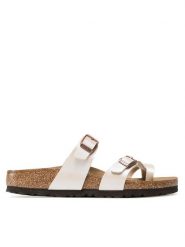 Birkenstock Japonki Mayari 1020664 Écru. Klapki damskie Birkenstock, bez wzorów, ze skóry, bez obcasa. Za 399.99 zł.