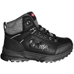 Buty Lee Cooper M LCJ-23-01-2036M czarne. Czarne buty sportowe na co dzień męskie z gumy, bez zapięcia. Za 350.64 zł.