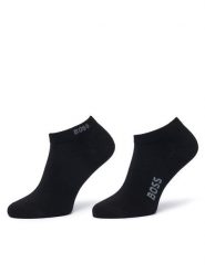 BOSS Skarpety krótkie 50538188 Czarny. Czarne skarpetki męskie Boss, bez wzorów, z wiskozy. Za 69.99 zł.