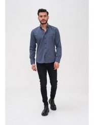 Basics & More Koszula - Regular fit - w kolorze granatowym rozmiar: XXL. Niebieskie koszule męskie Basics & More, xxl, bez wzorów, z bawełny, bez kołnierzyka, bez ramiączek. Za 105.38 zł.