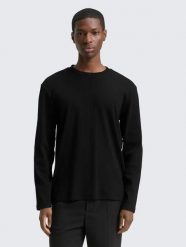 KOSZULKA MĘSKA DŁUGI RĘKAW TOM TAILOR BAWEŁNIANA LONGSLEEVE S. Brązowe t-shirty sportowe męskie Tom Tailor, m, z bawełny, bez ramiączek, na fitness i siłownię. Za 157.14 zł.