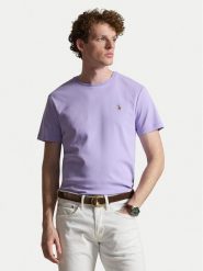 Polo Ralph Lauren T-Shirt 710740727507 Fioletowy jasny Regular Fit. Fioletowe koszulki polo męskie Polo Ralph Lauren, m, bez wzorów, z bawełny, bez ramiączek. Za 439.99 zł.