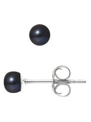 Pearline Kolczyki-wkrętki z perłami w kolorze granatowym rozmiar: onesize. Niebieskie kolczyki damskie Pearline, z perłą, srebrne. Za 108.99 zł.