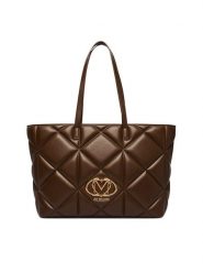 LOVE MOSCHINO Torebka JC4120PP1PLC0300 Brązowy. Brązowe torebki klasyczne damskie Love Moschino, bez wzorów, ze skóry, bez dodatków. Za 1,059.00 zł.