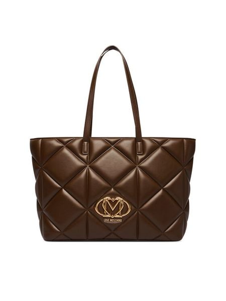 LOVE MOSCHINO Torebka JC4120PP1PLC0300 Brązowy. Brązowe torebki klasyczne damskie Love Moschino, bez wzorów, ze skóry, bez dodatków. Za 1,059.00 zł.
