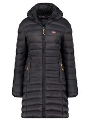 Geographical Norway Płaszcz pikowany "Atikolor" w kolorze czarnym rozmiar: XXL. Czarne płaszcze damskie Geographical Norway, xxl, bez wzorów. Za 165.71 zł.