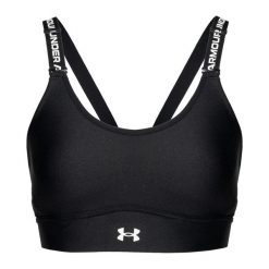 Biustonosz sportowy Under Armour Infinity 2.0 Mid Sports Bra. Czarne biustonosze sportowe damskie Under Armour, bez wzorów. Za 177.99 zł.