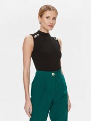 Marciano Guess Bluzka Teti 4RGR12 5613Z Czarny Regular Fit. Czarne bluzki damskie Marciano Guess, xxs, z aplikacjami, z wiskozy, bez ramiączek. Za 569.99 zł.