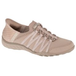 Buty sportowe Sneakersy damskie, Slip-ins: Breathe Easy - Roll With Me. Brązowe buty sportowe na co dzień damskie Skechers, bez wzorów, trekkingowe. Za 379.99 zł.