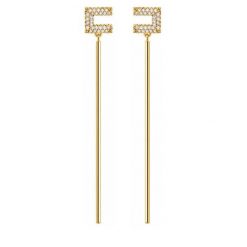 Kolczyki Elisabetta Franchi. Żółte kolczyki damskie Elisabetta Franchi, złote. Za 859.99 zł.