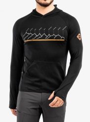Bluza z kapturem Sensor Merino UP Fleece Hooded. Czarne bluzy z kapturem męskie Sensor, s, ze skóry. Za 346.49 zł.