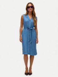 Vero Moda Sukienka letnia Bree 10304888 Niebieski Regular Fit. Niebieskie sukienki damskie Vero Moda, na lato, xs, bez wzorów, z lyocellu, bez kołnierzyka, bez ramiączek. Za 179.99 zł.