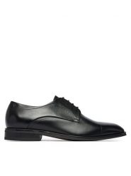 BOSS Półbuty Derrek 50565633 Czarny. Czarne buty wizytowe męskie Boss, ze skóry, bez zapięcia. Za 1,489.00 zł.