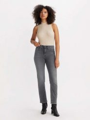 Levi's Dżinsy "724" - Slim fit - w kolorze szarym rozmiar: W30/34. Szare jeansy damskie Levi's, z podwyższonym stanem. Za 149.31 zł.