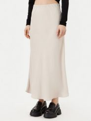 Pieces Spódnica midi Franan 17116541 Beżowy Regular Fit. Brązowe spódniczki damskie Pieces, xl, bez wzorów, z syntetyku, midi. Za 79.99 zł.