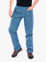 Spodnie wspinaczkowe męskie Edelrid Me Legacy Pants IV. Niebieskie spodnie materiałowe męskie EDELRID, bez wzorów, z bawełny, klasyczne. Za 296.99 zł.
