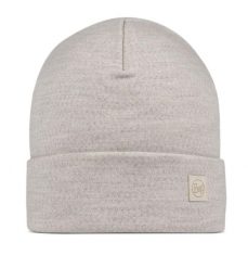 Czapka zimowa z wełny merino heavyweight. Białe czapki męskie Buff, na zimę, bez wzorów, z materiału. Za 129.99 zł.