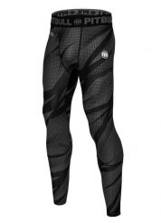 Legginsy dla dorosłych techniczne sportowe Dot Camo II. Czarne bielizna termoaktywna męska PITBULL, l, bez wzorów, z materiału. Za 159.00 zł.