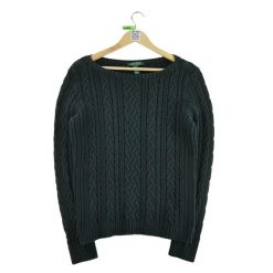 Second life - Kobiety czarny sweter - Stan bardzo dobry. Czarne swetry klasyczne damskie Ralph Lauren, bez kołnierzyka. Za 135.32 zł.