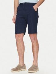 Blend Szorty materiałowe 20717870 Granatowy Regular Fit. Niebieskie szorty męskie Blend, z materiału, bez kołnierzyka. Za 109.99 zł.