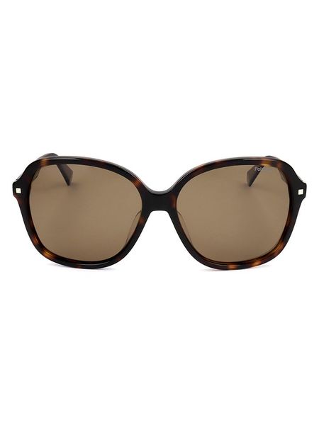 Polaroid Damskie okulary przeciwsłoneczne w kolorze brązowym rozmiar: 60. Brązowe okulary przeciwsłoneczne damskie Polaroid. Za 157.73 zł.