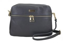 Listonoszka skórzana BARBERINI'S 979-28 c. szary. Szare shopper bag damskie Barberinis, bez wzorów, ze skóry, duże, bez dodatków. Za 229.99 zł.