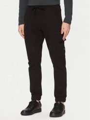 Calvin Klein Jeans Spodnie dresowe J30J326762 Czarny Regular Fit. Czarne spodnie dresowe męskie Calvin Klein Jeans, bez wzorów, z bawełny. Za 439.99 zł.