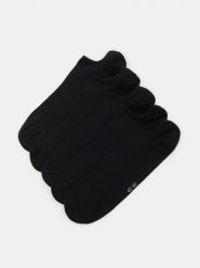 Skarpetki stopki OEKO-TEX 5 pack - czarny. Czarne skarpetki męskie Sinsay, bez wzorów. Za 15.99 zł.