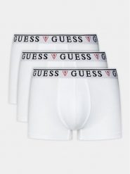 Guess Komplet 3 par bokserek U97G01 KCD31 Biały. Białe bokserki męskie Guess, z aplikacjami, z bawełny. Za 189.99 zł.