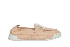 Półbuty Bayla-161 086 28104 Nude 161465, Różowy, Skóra naturalna - 40. Czerwone półbuty damskie Bayla, bez wzorów, z materiału, bez obcasa. W wyprzedaży za 179.10 zł.