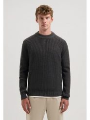DSTREZZED Sweter w kolorze antracytowym rozmiar: XL. Czarne swetry męskie DSTREZZED, xl, bez wzorów, ze splotem, bez kołnierzyka. Za 202.03 zł.