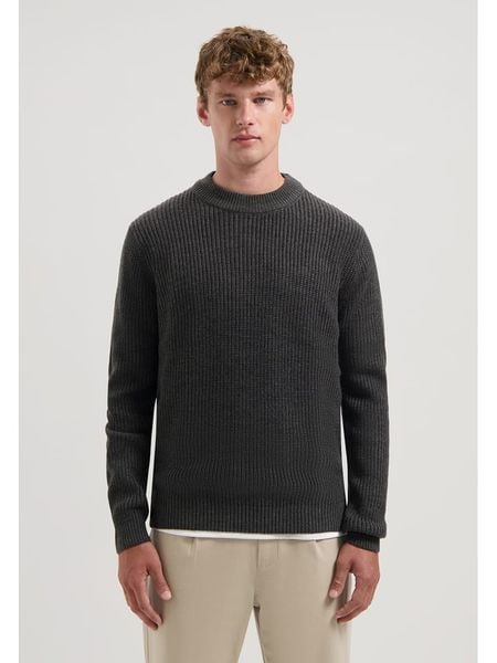 DSTREZZED Sweter w kolorze antracytowym rozmiar: XL. Czarne swetry męskie DSTREZZED, xl, bez wzorów, ze splotem, bez kołnierzyka. Za 202.03 zł.