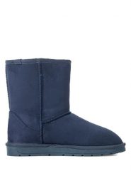 ISLAND BOOT Kozaki zimowe w kolorze granatowym rozmiar: 36. Niebieskie kozaki damskie Island Boot, z materiału, z okrągłym noskiem, bez obcasa. Za 118.56 zł.
