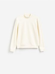 Bluza z półgolfem - złamana biel. Bluzy bez kaptura męskie Reserved, l, z bawełny. Za 99.99 zł.