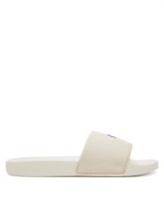 Calvin Klein Jeans Klapki Slide Monogram Hardware YW0YW01713 Écru. Klapki damskie Calvin Klein Jeans, bez wzorów, z jeansu, bez obcasa. Za 139.99 zł.