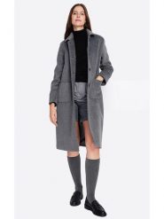 ASSUILI Płaszcz przejściowy w kolorze ciemnoszarym rozmiar: 40. Szare płaszcze damskie Assuili, bez wzorów, z wełny, klasyczne. Za 321.97 zł.