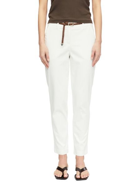 Comma Spodnie chino dla kobiet Kobiety biały, 38. Białe spodnie materiałowe damskie Comma, bez wzorów, eleganckie. Za 329.95 zł.