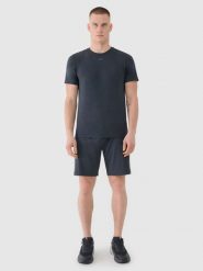 4F Spodenki treningowe szybkoschnące męskie - szare 3XL. Szare szorty sportowe męskie 4f, m, z dzianiny, na fitness i siłownię. Za 99.99 zł.