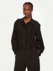 DAY BIRGER ÉT MIKKELSEN Bluzka Kenya DAY65243265 Czarny Relaxed Fit. Czarne bluzki damskie Day Birger et Mikkelsen, bez wzorów, z bawełny, bez ramiączek. Za 699.99 zł.