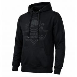 Czarna bluza z kapturem męska Black on Black DBX Bushido. Czarne bluzy z kapturem męskie DBX BUSHIDO, m, z bawełny. Za 129.99 zł.
