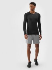4F Spodenki treningowe 4Way Stretch męskie - szare 3XL. Szare szorty sportowe męskie 4f, l, z elastanu, na fitness i siłownię. W wyprzedaży za 79.99 zł.