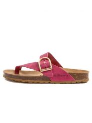 Billowy Skórzane japonki w kolorze różowym rozmiar: 39. Różowe klapki damskie Billowy, bez wzorów, bez obcasa. Za 149.31 zł.