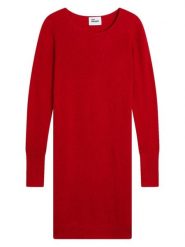 Just Cashmere Kaszmirowa sukienka "Susan" w kolorze czerwonym rozmiar: XL. Czerwone sukienki damskie Just Cashmere, xl, bez wzorów, z kaszmiru, bez kołnierzyka, bez ramiączek, mini. Za 476.45 zł.