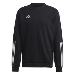 Bluza sportowa męska Adidas Tiro 23 Competition Crew. Czarne bluzy bez kaptura męskie Adidas, m, z bawełny. Za 163.99 zł.