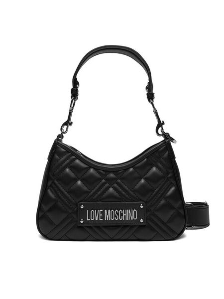 LOVE MOSCHINO Torebka JC4152PP1MLA000B Czarny. Czarne listonoszki damskie Love Moschino, bez wzorów, ze skóry, bez dodatków. Za 959.99 zł.