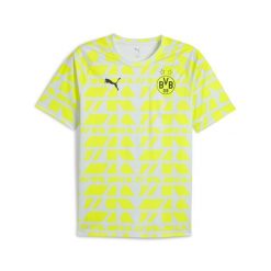 Męska koszulka przedmeczowa Borussia Dortmund PUMA. Szare t-shirty sportowe męskie Puma, m, bez ramiączek, do piłki nożnej. Za 279.00 zł.